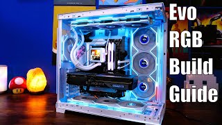 How to build Lian Li Evo RGB with TL LCD fans and more detailed PC build guide [upl. by Randie]