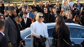 Cate Blanchett attends the Louis Vuitton Paris Womenswear Spring Summer 2025 [upl. by Aleyam]