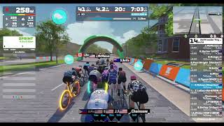 Zwift  Race Zwift Insider Tiny Races 1234  Using Racing Score D Zone 3 300430 [upl. by Nudd]