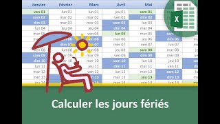 Calculer les jours fériés en fonction de lannée [upl. by Arada30]