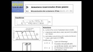 Séance N°20  Armature transversale Poutres Etude batiment R4 de A à Z [upl. by Eneri]