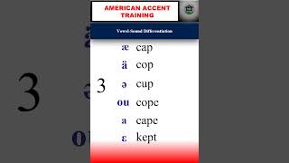 Vowel Sound Differentiation  American accent Training english englishpronunciation [upl. by Shanie]