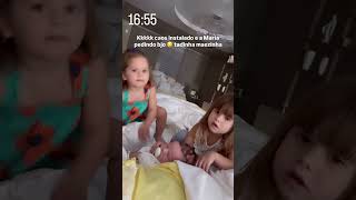 Kkk caos instalado ea Maria pedindo bjo 😢tadinha mãezinha 🤩🥰 youtubeshorts feedshorts [upl. by Anamuj663]