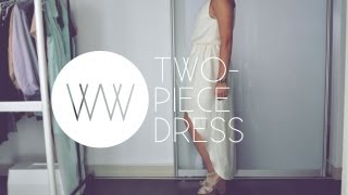 How to Make a TwoPiece Dress  WITHWENDY [upl. by Noskcire]