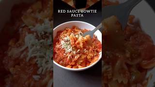 Red sauce bowtie pasta  Quick amp easy recipe  shorts youtubeshorts [upl. by Stoller]