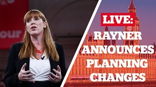 Angela Rayner Announces Changes to Planning Rules [upl. by Adiazteb678]