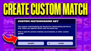 How to Create Custom Match in Fortnite 2024  How to Join Private Match in Fortnite [upl. by Rosalie]