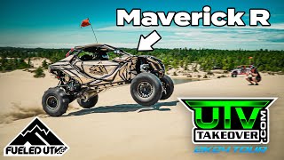 2024 Maverick R Shreds Coos Bay Dunes at UTV Takeover [upl. by Ruenhcs477]