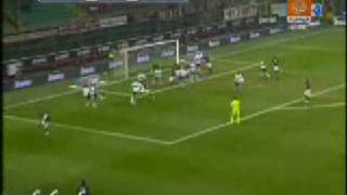 david beckham goal free kick against genoa  ac milan 1  0 genoa  2812009 [upl. by Eerol]