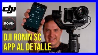 DJI RONIN SC ESPAÑOL Modos 🍀 PERFILES APP Ronin ❤️ Bien Explicada  TUTORIAL [upl. by Novelc828]