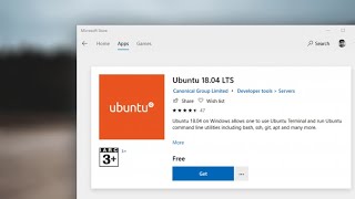 How to install ubuntu on windows 10 from Microsoft store [upl. by Yelsnit]