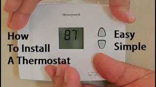 How To Install Replace A Thermostat [upl. by Mokas]