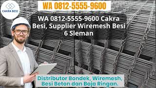 WA 081255559600 Cakra Besi Supplier Wiremesh Besi 6 Sleman [upl. by Yenahteb]