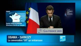 Sarkozy qualifie Netanyahou de quotmenteurquot lors dune discussion avec Obama [upl. by Oiled]