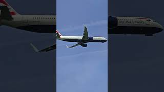 Airbus A321neo British Airways Takeoff Brussels Airport [upl. by Akcirderf]