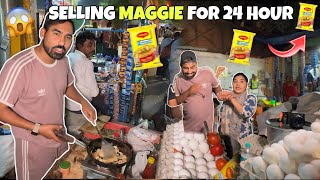 24 Hrs OmeletteMaggie Wala For A Day 😱 CHALLENGE  Mummy ne Bhut Mara 🥹 [upl. by Nylkcaj]