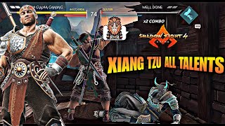 Xiang Tzu quotall talentsquot Ranked PvP Battles  Shadow Fight 4 Arena [upl. by Coben817]