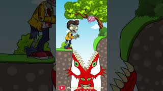 Zombies outwitted the Beast  Plants vs Zombies Funny Animation shorts animation story [upl. by Vincentia]