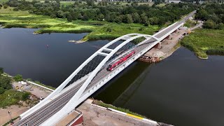 DB InfraGO  Oderbrücke  KüstrinKietz  Kostrzyn [upl. by Oremodlab517]