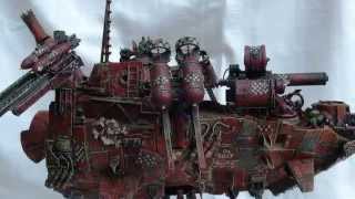 warhammer 40k ork army converted stompa Da belly buster [upl. by Rorrys525]