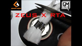 How to Build on the ZEUS X RTA by GEEKVAPE [upl. by Artimid]