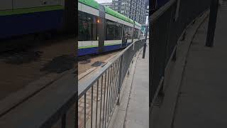 Croydon Tramlink Tram 🚊 arriving at East Croydon 3224 [upl. by Jammal]