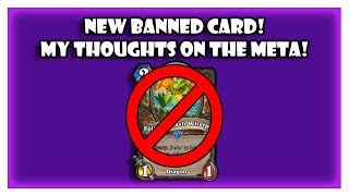 HEARTHSTONE JUST BANNED ANOTHER CARD MY THOUGHTS ON THE META AND ANOMALIES [upl. by Alec]