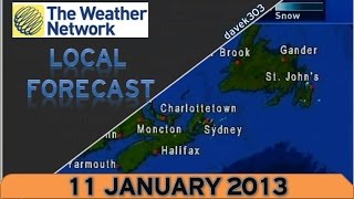 The Weather Network Local Forecast  11 January 2013 [upl. by Akli191]