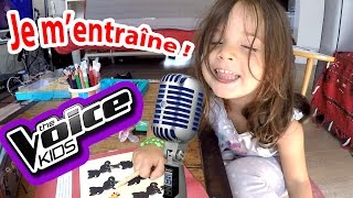 The Voice Kids   Amantine sentraîne comme les stars [upl. by Aivekahs795]