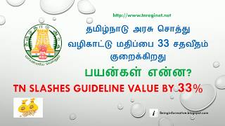 Guideline value of property registration in Tamil Nadu cut by 33 Tamil தமிழ் [upl. by Isbel611]