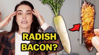 I Tried The Vegan Daikon RADISH Bacon [upl. by Bhatt]