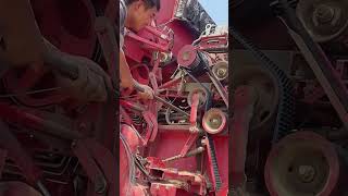 Agricultural machinery tension pulley repair process [upl. by Afatsum]