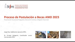 Taller n°2 para la preparación a la postulación de Becas Anid de Magíster año 2023 [upl. by Ignacio]