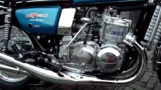 Suzuki GT750 1976 first run GT 750 [upl. by Hodge]