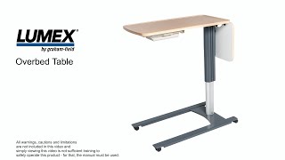 Lumex® OverBed Table [upl. by Hudnut]