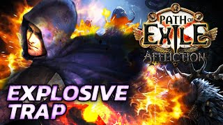 BLOW BOSSES UP on a budget  Explosive Trap Trickster PoE 323 [upl. by Rebah]