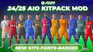 2425 New Season Kits For FC 24 By Algorithm 190 New Kits Fonts amp Badges  Free [upl. by Delogu751]