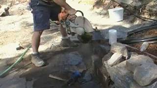 How To Build A Mortar Firepit Part 8of9MP4 [upl. by Mechelle]