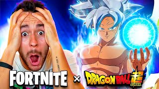 REACCIONANDO A DRAGON BALL X FORTNITE  TheGrefg [upl. by Ellocin]