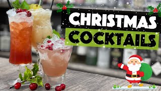 3 EASY Christmas Holiday Cocktails to make at Home Christmas Cocktails amp Holiday Drinks [upl. by Rog]