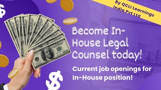 Current job openings for InHouse counsel [upl. by Ellerey]