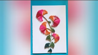 Quilling flower design without using quilling tools quilling quillingflowerdesign [upl. by Vassell]