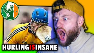 IRISH GUY REACTS TO HURLING FOR THE FIRST TIME [upl. by Ahtiek]