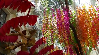 LA FESTA MAJOR DE GRÀCIA FIESTA DE GRACIA GRACIA FESTIVAL BARCELONA [upl. by Ethelin]