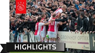 Highlights kampioenswedstrijd Ajax O19  Feyenoord O19 [upl. by Alyaj]