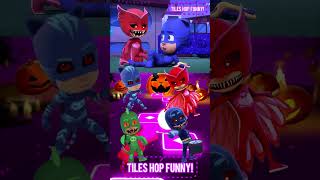 PJ Masks  Night Ninja 🆚 CatBoy X Dance Song Tiles Hop EDM Rush shorts [upl. by Nur102]