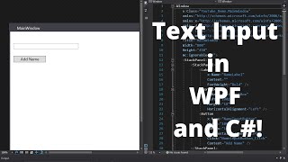 Text Input with Textboxes in WPF  WPF C Tutorial Part 4 [upl. by Enahc]