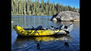 2Person Inflatable Kayak  Intex Explorer K2 Kayak with Aluminum Oars and High Output Air Pump [upl. by Einalam]