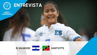 Campeonato Femenino Sub17 de la Concacaf 2022 Entrevista  Carolina Ayala de El Salvador [upl. by Laenej]