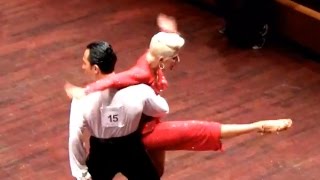 Michael Malitowski  Joanna Leunis WDC German Open 2014 WDC professional latin final  paso doble [upl. by Aryamo]